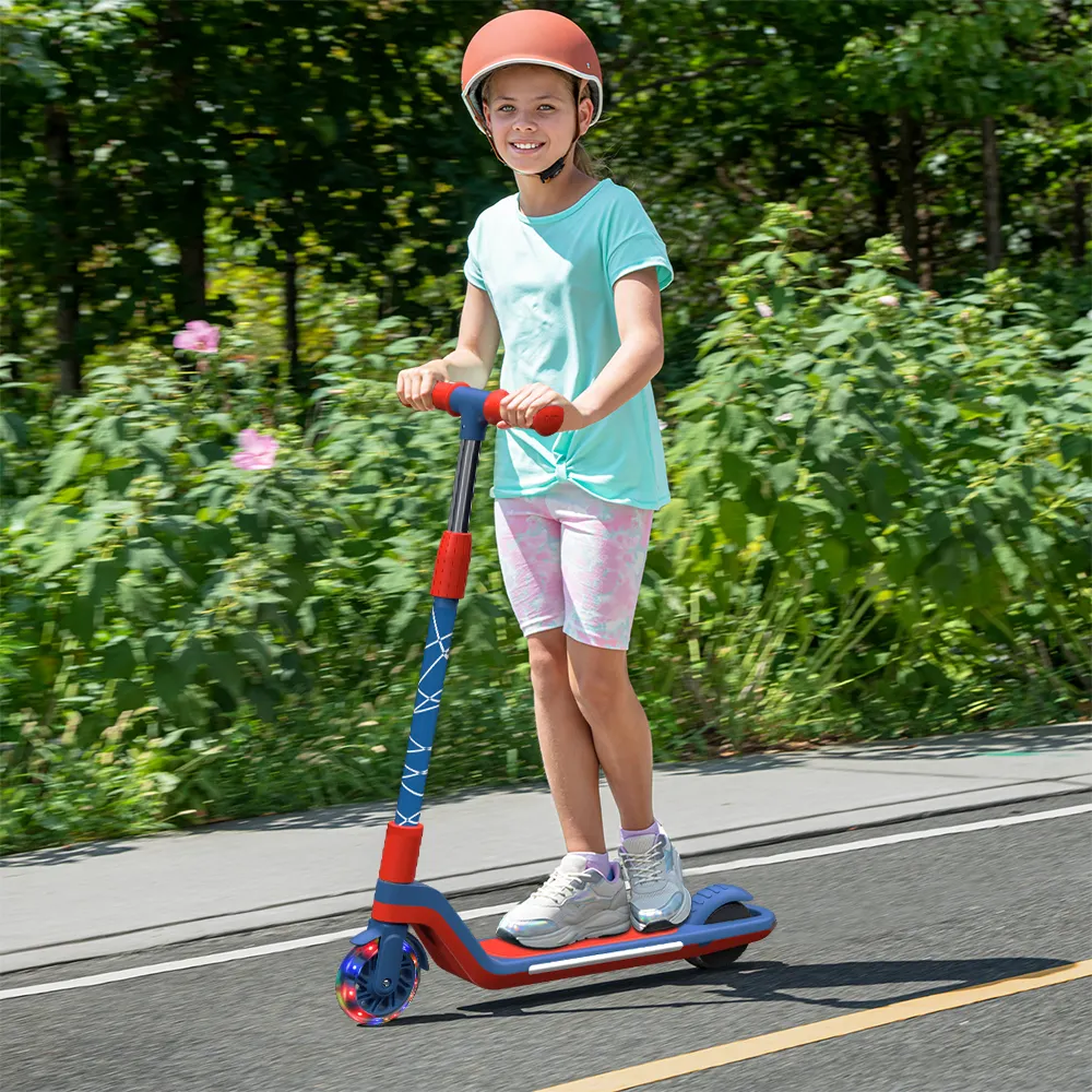 Mini patinete eléctrico para niños, 5 pulgadas, 50w, 2 ruedas, con luz Led, nuevo