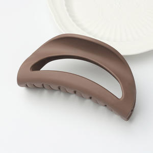 Fermacapelli a Forma di D in Silicone da 10,5 cm con Forcina sul Retro della Testa, Clip per Capelli in Tinta Unita per Ragazze - Product Image 6