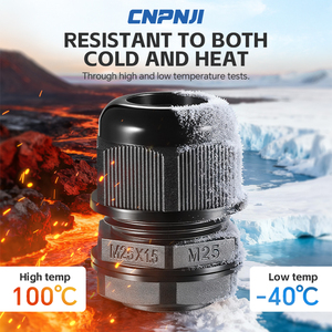 Prensaestopas de nailon de baja tensión CNPNJI PG7-48 IP68 con conexión roscada segura, sellado ignífugo 94V-0/V-2 para cables de 18-25mm - Product Image 1