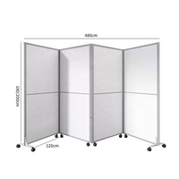 Mobilier de bureau Panneau de séparation de bureau pliable Séparateur de confidentialité de bureau cloison de séparation en pvc sur pied