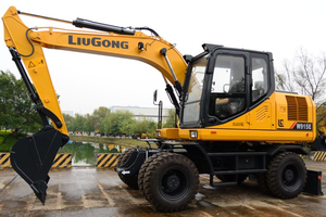 Prix d'usine, excavatrice sur pneus hydraulique de 15 tonnes Liugong W915E avec accessoires de brise-roche - Product Image 6