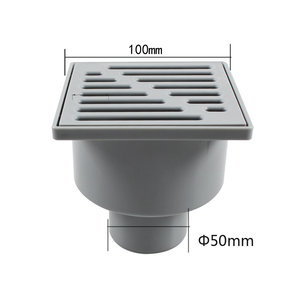 WaiiHO 029 - Rejilla de Drenaje Cuadrada Moderna para Suelo, Acero Inoxidable 304, PVC Pulido, Electrochapado, para Baño y Cocina - Product Image 6