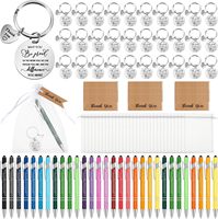 Coffret cadeau d'entreprise personnalisé carnet de notes porte-clés stylo coffret cadeau avec citations personnalisées ensemble d'affaires de mariage souvenirs pour les invités bureau