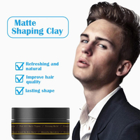 UUFINE Pâte pour cheveux mats 4 types, marque distributeur, argile pour hommes