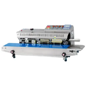 FRBM-810I HUALIAN Solid Ink Coding Continuous Plastic Food Bag Heat Sealing Machine Band Sealer