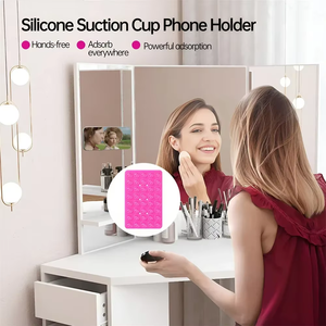 Accessoires pour téléphone : Autocollant universel double face en silicone souple avec ventouse pour dos de téléphone et mur, fixation simple et robuste - Product Image 5