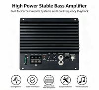 Amplificateur de basses puissant pour voiture en alliage d'aluminium noir, 12V DC, sortie mono subwoofer haute puissance, entrée RCA, modification audio