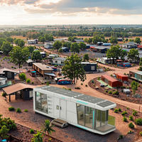 Nouvelle sortie : Maison préfabriquée écologique de 20 pieds, capsule spatiale, bureau modulaire, mini-maison, cabane Apple, appartement extérieur type airship