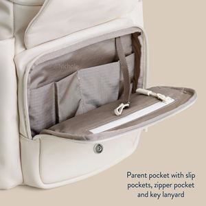 Bolsa de Pañales Personalizada, Portátil, Premium, de Moda, para Viajes, Trabajo, Mamá, Mochila para Recién Nacido, Mochila de Pañales para Mamá y Bebé <span class=keywords><strong>con</strong></span> Cambiador - Product Image 5