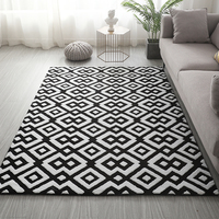 Tapis modernes nordiques personnalisés en jacquard 100 % polyester, tapis moelleux, fabrication de tapis, tapete