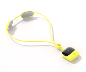 Nouvel arrivage 2023 OEM ODM MINI collier Portable chauffant électrique pliable pendentif Mini suspendu masseur de cou - Product Image 1