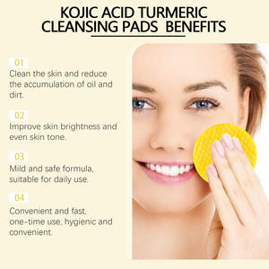 Almohadilla Limpiadora con Ácido de Cúrcuma Eelhope para una Limpieza Facial Suave, <span class=keywords><strong>Hidratante</strong></span>, Refrescante y Cuidado de la Piel - Product Image 4