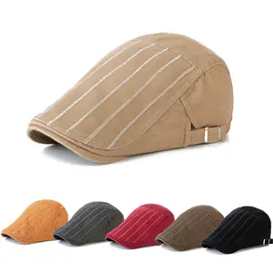 Boinas Homens Chapéus Viseira Sun Cap Ivy Cap Moda Boina Plana Do Vintage Ajustável Adequado Para Quatro Temporada