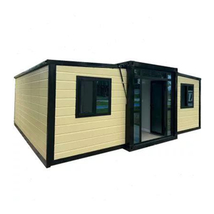 Maison conteneur moderne extensible de luxe de 20 pieds et 40 pieds Préfabriqué Mobile Portable Petite maison pour immeuble de bureaux - Product Image 1