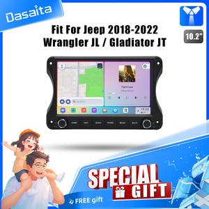 Dasaita 10นิ้วเครื่องเสียงรถยนต์ระบบแอนดรอยด์, วิทยุติดรถยนต์มัลติมีเดียหน้าจอสัมผัสสำหรับรถจี๊ปช่วยถอยหลัง - Product Image 2