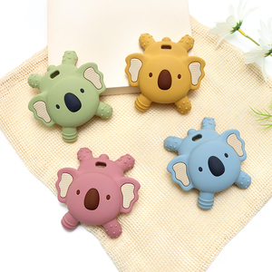 Venta al por mayor de productos de juguete de silicona para bebés de grado alimenticio de silicona masticar juguetes de dentición para bebés de animales mordedores para bebés Bpa libre de estilo de dibujos animados <span class=keywords><strong>Set</strong></span> - Product Image 1