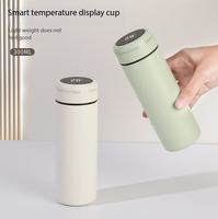 Botella de Agua Inteligente con Pantalla Táctil LED Digital de 300 ml, Botella Aislada de Acero Inoxidable 316 con Indicador de Temperatura