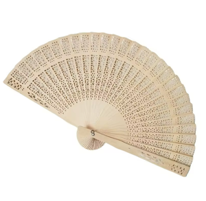 Éventails en bois personnalisés BSHH en gros, éventails portables en bambou peints pour hôtels, mariages et souvenirs, rechargeables - Product Image 2