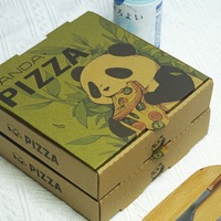 Boîtes à pizza en papier kraft et biodégradable de qualité supérieure, adaptées aux aliments, écologiques, pour la vente à emporter et les pizzerias