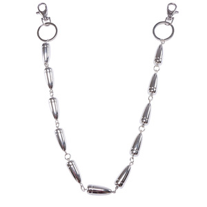 โซ่คล้องกางเกงทรงกระสุนชั้นเดียว โซ่คาดเอวโลหะสำหรับผู้ชาย สไตล์ร็อค อุปกรณ์เสริมสำหรับกางเกงยีนส์เดนิม - Product Image 5