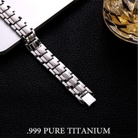 Bracelet magnétique pour hommes et femmes, motif de santé cardiaque, en acier inoxydable plaqué or classique, vente chaude