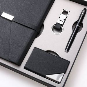 Custom Personalized Corporate Gift Set A5 Notebook and Pen Set Business Journal <b>Name</b> Card Holder,Key Chain Set Promotion Event - Product Image 5