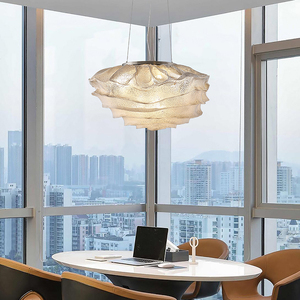 Lampadario Moderno Minimalista per Camera da Letto e Soggiorno, Lampada a Sospensione di Design a Forma di Nuvola per Hotel e Villa - Product Image 5