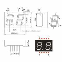Ultra Bright 0.5 Inch 2 Digits Red 7 Segment Led Display Digital Tube Common Cathode Anode 5202es for Arduino Diy Project