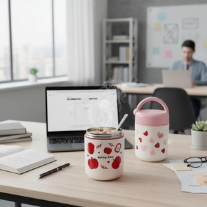 Stainless Steel Thermos Cup With Lid Portable Insulated Travel Bottle For Home Office School Outdoor Use - Product Image 4
