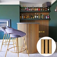 Diffuseur mural en bois Akupanel Design 3D Panneaux acoustiques en chêne insonorisants portables
