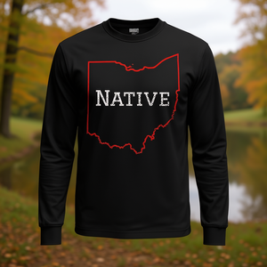 Camiseta de manga larga con contorno rojo de Ohio Native - Product Image 3