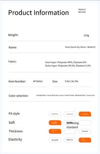 กางเกงขาสั้นออกกำลังกายสำหรับผู้หญิงช่วงฤดูร้อน น้ำหนักเบา ทรงหลวม ระบายอากาศเร็ว ป้องกันการโป๊ มีกระเป๋า - Product Image 3