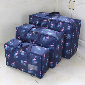 Sacs de rangement, sacs mobiles à fermeture éclair étanches pour vêtements, literie, couette, oreiller, fourre-tout à motif, grand sac de rangement - Product Image 1