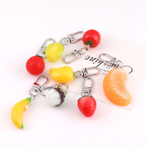Llaveros de Frutas Simuladas de Resina Plástica, Coloridos, DIY, Abalorios para Bolsos, Accesorios de Joyería - Product Image 5