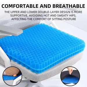 Nouveautés tendance usine : <span class=keywords><strong>Coussin</strong></span> de siège ergonomique <span class=keywords><strong>en</strong></span> <span class=keywords><strong>gel</strong></span> TPE rafraîchissant <span class=keywords><strong>pour</strong></span> hanches, antidérapant et antistatique, <span class=keywords><strong>pour</strong></span> chaise de bureau et <span class=keywords><strong>voiture</strong></span> - Product Image 2