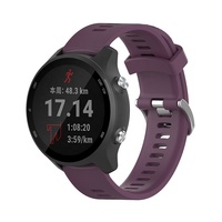 Pengganti tali silikon 20mm gaya resmi untuk Garmin Forerunner 245 M 55 158 gelang jam pintar 645 gelang jam tangan pintar musik