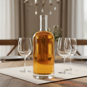 Bouteille de spiritueux en verre extra clair de 700 ml pour <span class=keywords><strong>rhum</strong></span>, whisky, vodka, tequila, gin, avec bouchon en liège - Product Image 5