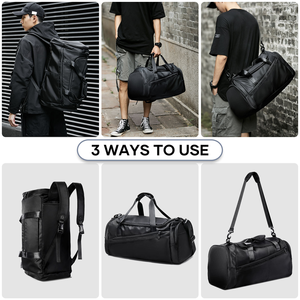 Bolsa de Viaje Deportiva con Separación para Ropa Seca y Mojada, Bolsa de Gimnasio, Bolsa de Baloncesto, Bolsa de Entrenamiento Deportivo, Bolsa de Mano, Mochila de Viaje, Bolsa de Fin de Semana de Poliéster - Product Image 6