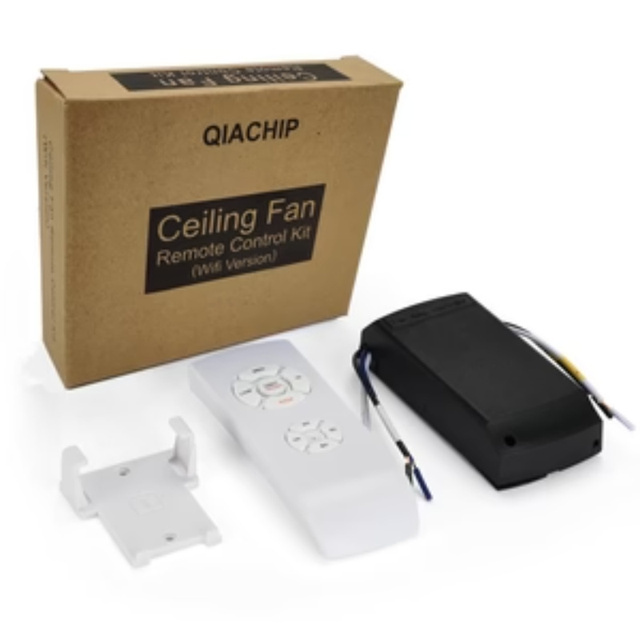 QIACHIP FLC-110V FLC-220V RF433 AC 110V 220V Universal Ceiling Fan and Lamp Lights Wireless Remote Control Kit