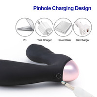 Masseur de prostate en silicone rechargeable USB de haute qualité à double tête avec 10 modes de vibration Conception muette pour une utilisation discrète