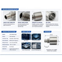 Connecteur de ligne de refroidissement en acier inoxydable usiné CNC à surface lisse pour racks de serveurs, plateaux de calcul IA et centres de données
