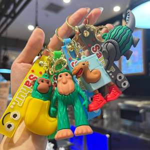 Regalo promocional llavero de goma personalizado 3D Anime Super Marios <span class=keywords><strong>Bros</strong></span> PVC llaveros llavero de dibujos animados - Product Image 3