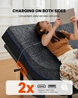 Base de lit réglable King Size du fabricant avec télécommande sans fil, port USB et éclairage LED sous le lit pour chambre de luxe – Vente en gros