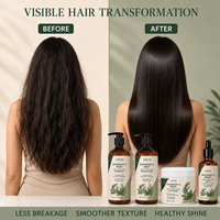 Ensemble Shampooing et Après-Shampooing Anti-Chute au Romarin et à la Menthe, Marque Blanche, Vente en Gros, Végan, Sans Sulfate, Traitement Nourrissant du Cuir Chevelu