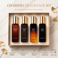 Coffret de parfums pour homme sans alcool, prix d'usine, 4 senteurs signature, parfum boisé musqué de luxe, coffret cadeau pour homme, usage quotidien