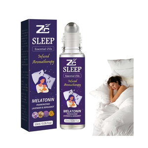 Bottiglia a sfera a rullo di grado terapeutico per aromaterapia, diffusore calmante per sonno, miscela di oli per <span class=keywords><strong>olio</strong></span> a rullo - Product Image 1