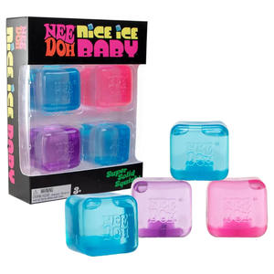 New Needoh Nice Ice Baby Super Solid Squish Sensory Stress Relief <b>Mini</b> Cube Shaped Fidget Squeeze Toy for Kids Adults Anxiety - Product Image 1