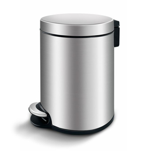 Open top trash can for hotel hospital restaurant waste bin stainless steel pedal trash bin