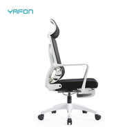 Cadre blanc maison inclinable ascenseur rotatif réglable en hauteur et soutien lombaire maille dossier chaise de bureau meubles