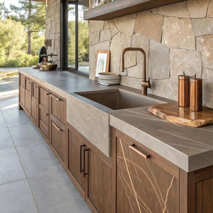 Cucina Esterna Modulare con Portabottiglie Integrato - Barbecue e Affumicatore Durevole ed Ecologico in Alluminio per Patio e Giardino - Product Image 1